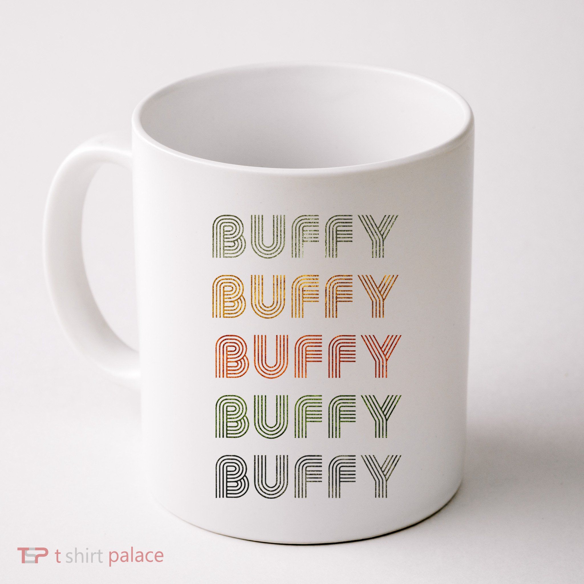 Love Heart Buffy Grungevintage Style Black Buffy Mug