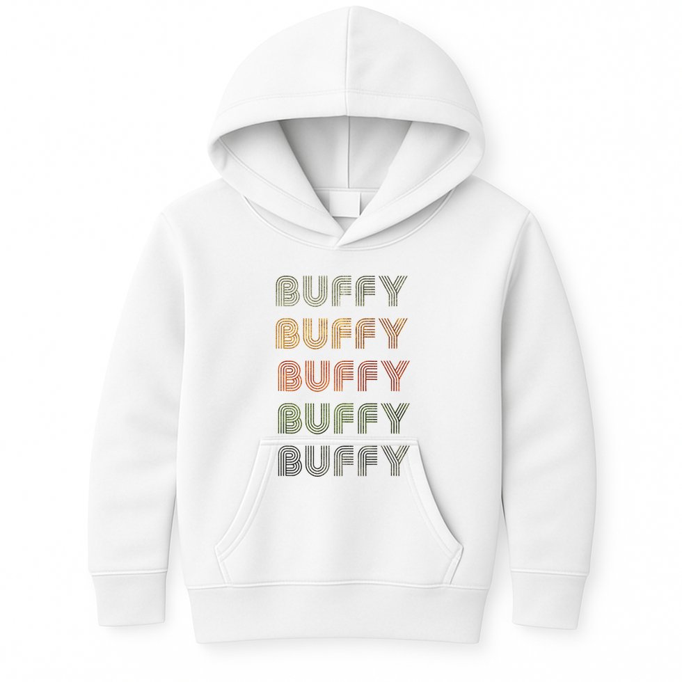 Love Heart Buffy Grungevintage Style Black Buffy Kids Hoodie