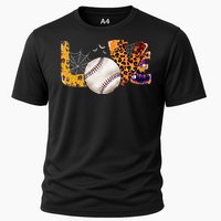 Leopard Halloween Baseball Tie Dye for Baseball Fans Cooling Performance Crew T-Shirt