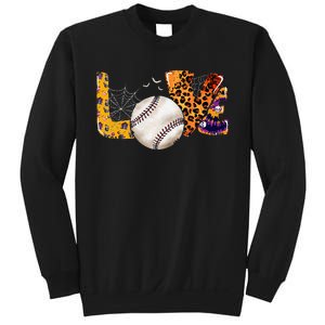 Leopard Halloween Baseball Tie Dye for Baseball Fans Sweatshirt