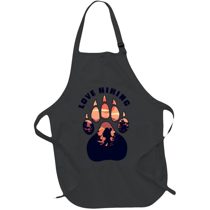 Love Hiking Bear Paw Apron