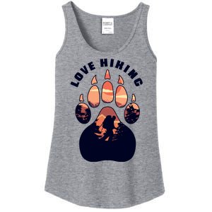 Love Hiking Bear Paw Ladies Essential Tank