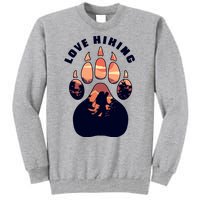 Love Hiking Bear Paw Tall Sweatshirt