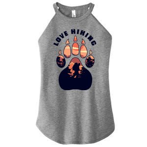 Love Hiking Bear Paw Women's Perfect Tri Rocker Tank