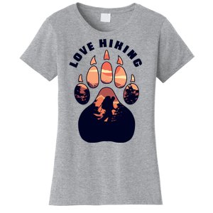 Love Hiking Bear Paw Women's T-Shirt