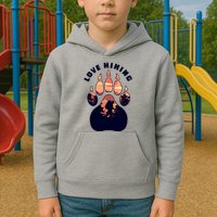 Love Hiking Bear Paw Kids Hoodie
