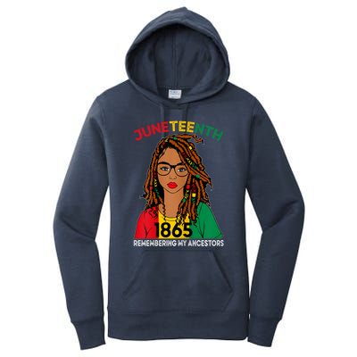 Locd Hair Black Women Remebering My Ancestors Juneteenth Women's Pullover Hoodie