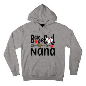 Leopard Heart Baseball Nana Cute Mother's Day Tall Hoodie