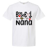 Leopard Heart Baseball Nana Cute Mother's Day Garment-Dyed Heavyweight T-Shirt