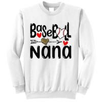 Leopard Heart Baseball Nana Cute Mother's Day Sweatshirt