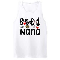 Leopard Heart Baseball Nana Cute Mother's Day PosiCharge Competitor Tank