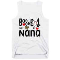 Leopard Heart Baseball Nana Cute Mother's Day Tank Top