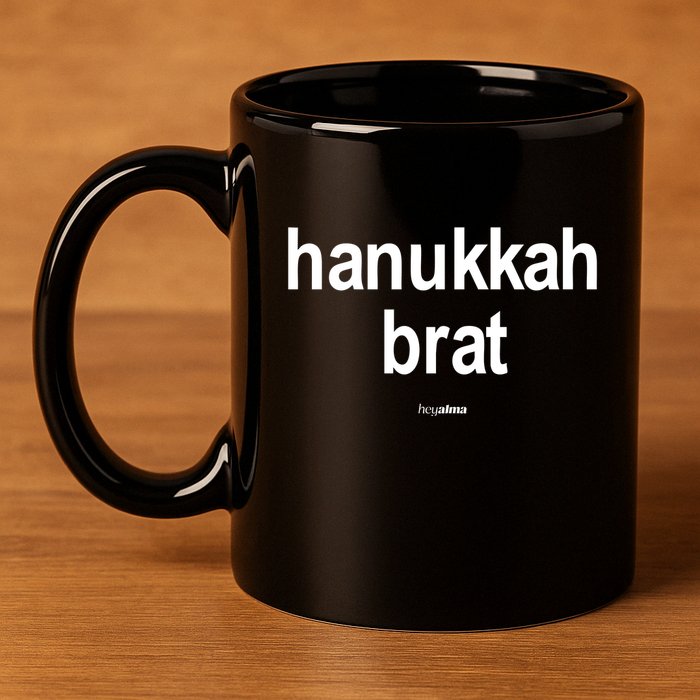 Limted Hanukkah Brat 11oz C Handle Ceramic Mug