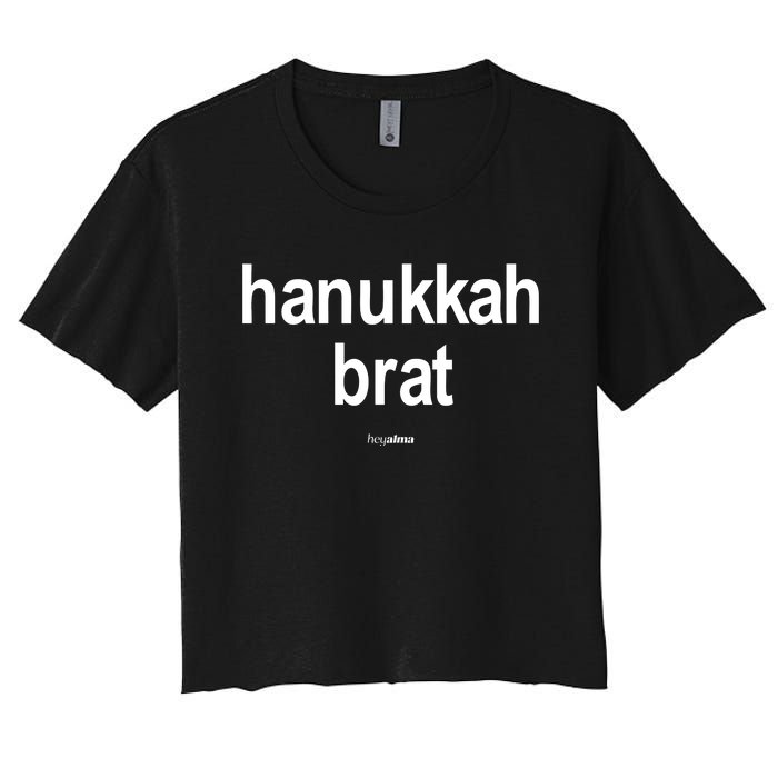 Limted Hanukkah Brat Women's Crop Top Tee