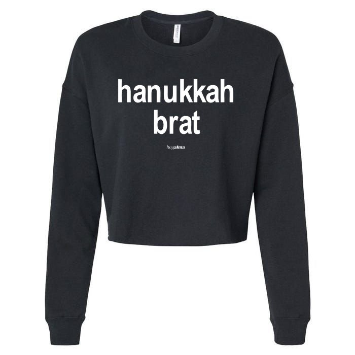 Limted Hanukkah Brat Cropped Pullover Crew