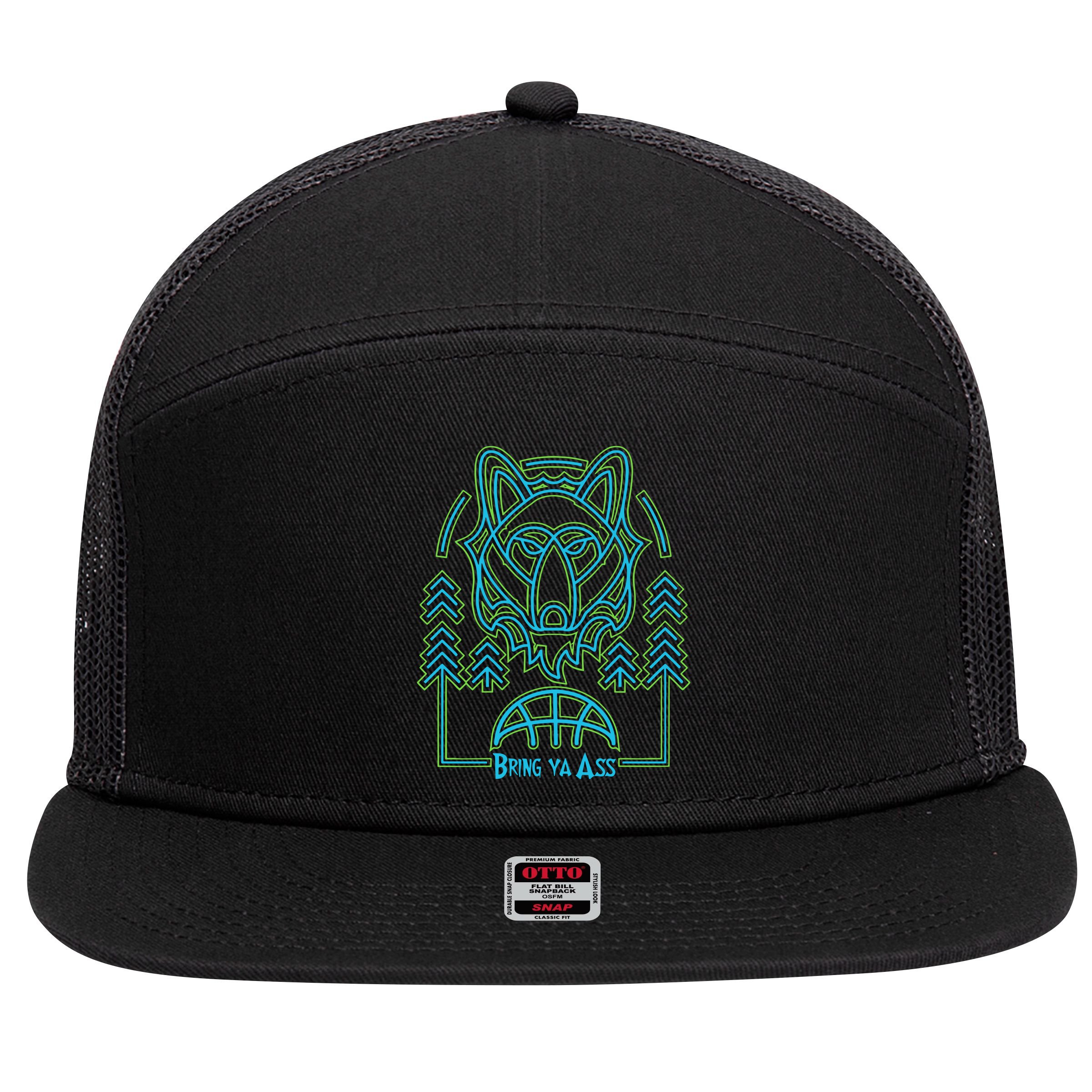 Limited Headflyer Brewing Bring Ya Ass 7 Panel Mesh Trucker Snapback Hat