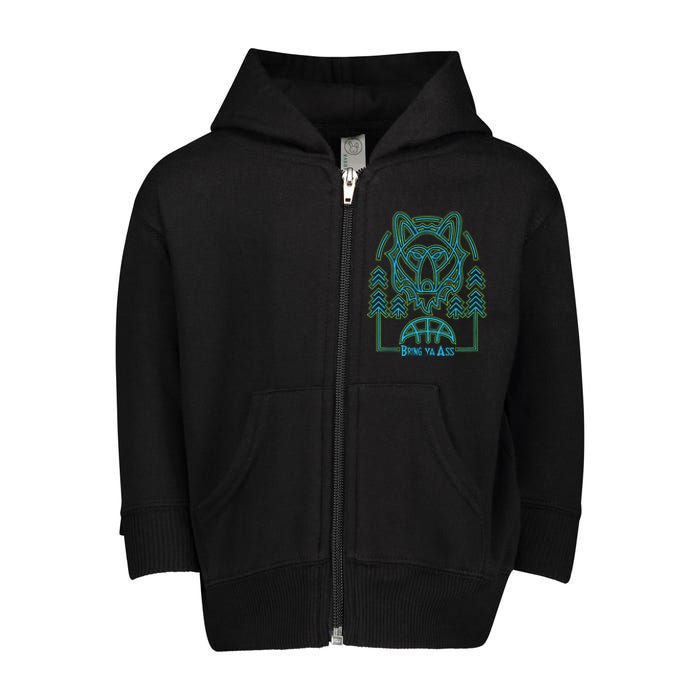 Limited Headflyer Brewing Bring Ya Ass Toddler Zip Fleece Hoodie