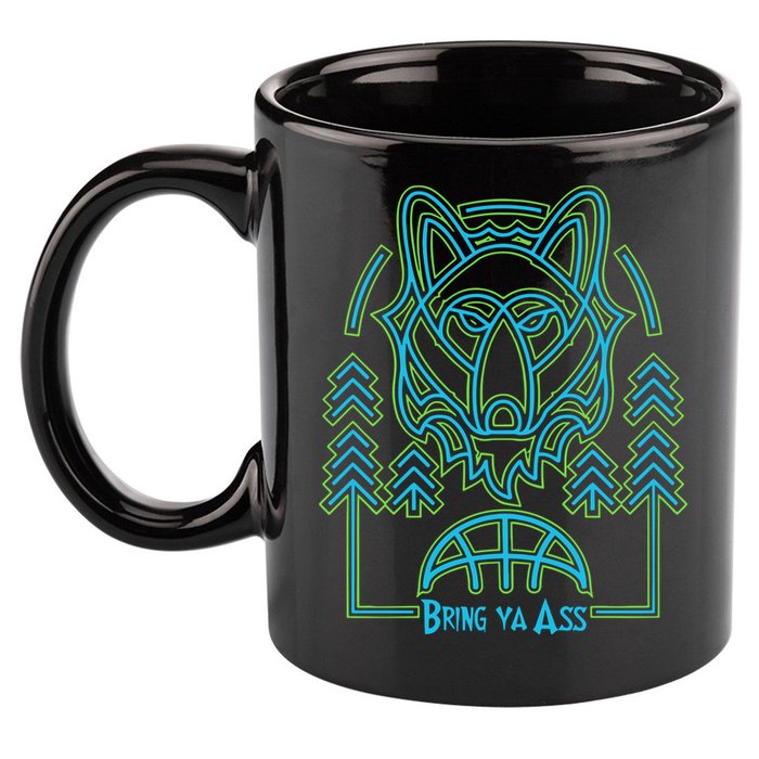 Limited Headflyer Brewing Bring Ya Ass 11oz C Handle Ceramic Mug
