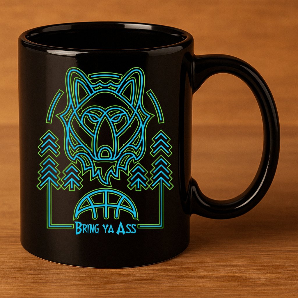 Limited Headflyer Brewing Bring Ya Ass 11oz C Handle Ceramic Mug