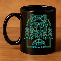 Limited Headflyer Brewing Bring Ya Ass 11oz C Handle Ceramic Mug