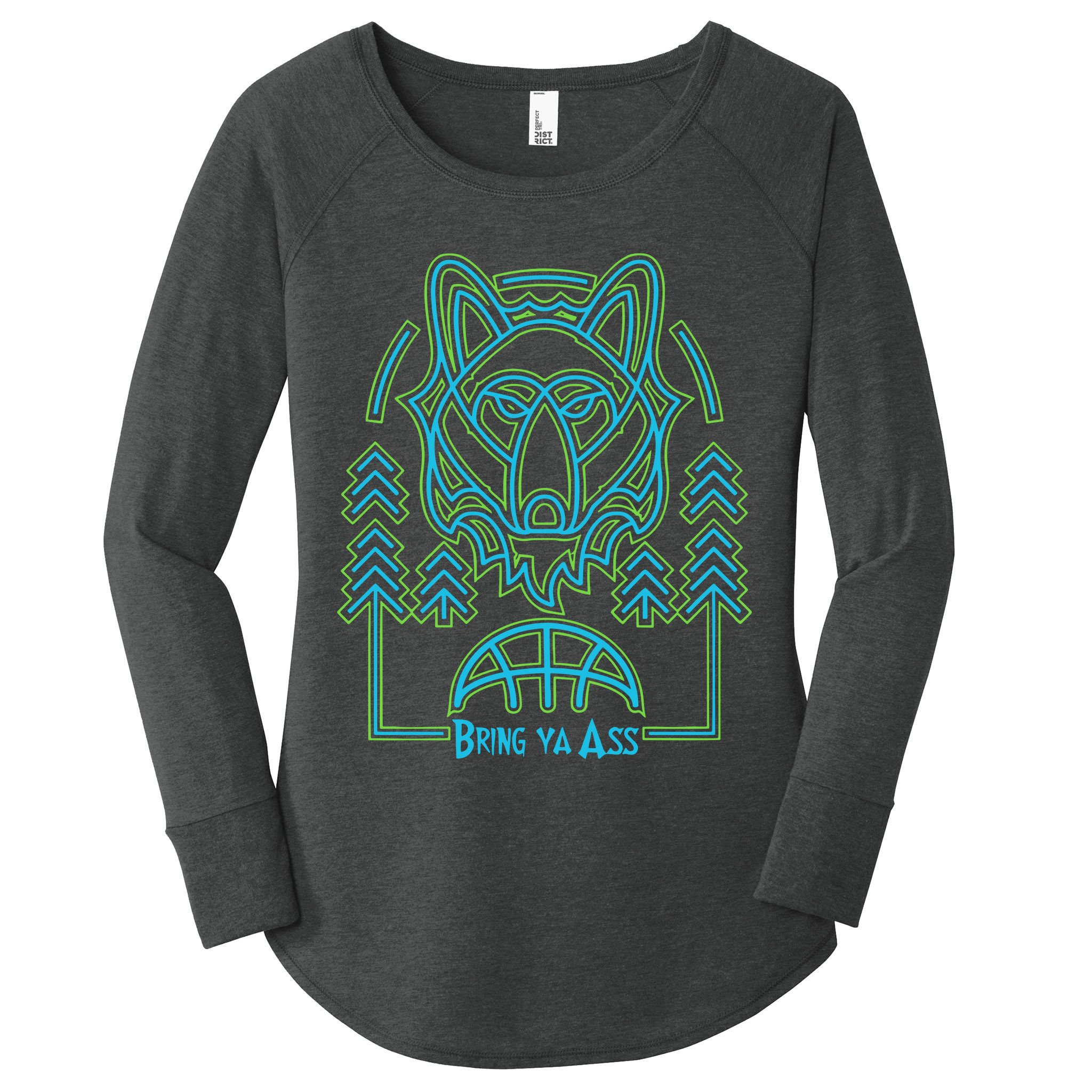 Limited Headflyer Brewing Bring Ya Ass Women's Perfect Tri Tunic Long Sleeve Shirt