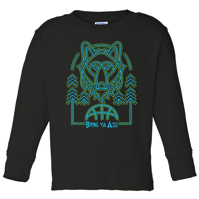 Limited Headflyer Brewing Bring Ya Ass Toddler Long Sleeve Shirt