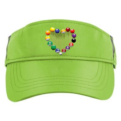 Lover Heart Billiard Pool Billiard Ball Billiard Player Gift Ideas For Fan Adult Drive Performance Visor