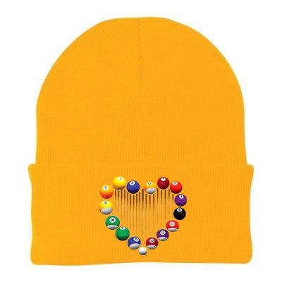 Lover Heart Billiard Pool Billiard Ball Billiard Player Gift Ideas For Fan Knit Cap Winter Beanie