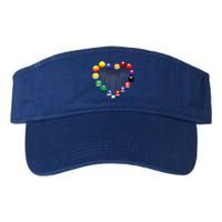 Lover Heart Billiard Pool Billiard Ball Billiard Player Gift Ideas For Fan Valucap Bio-Washed Visor