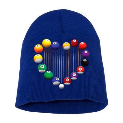 Lover Heart Billiard Pool Billiard Ball Billiard Player Gift Ideas For Fan Short Acrylic Beanie