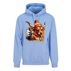 Long Horn Bull Character Tx Bull Hat Unisex Surf Hoodie