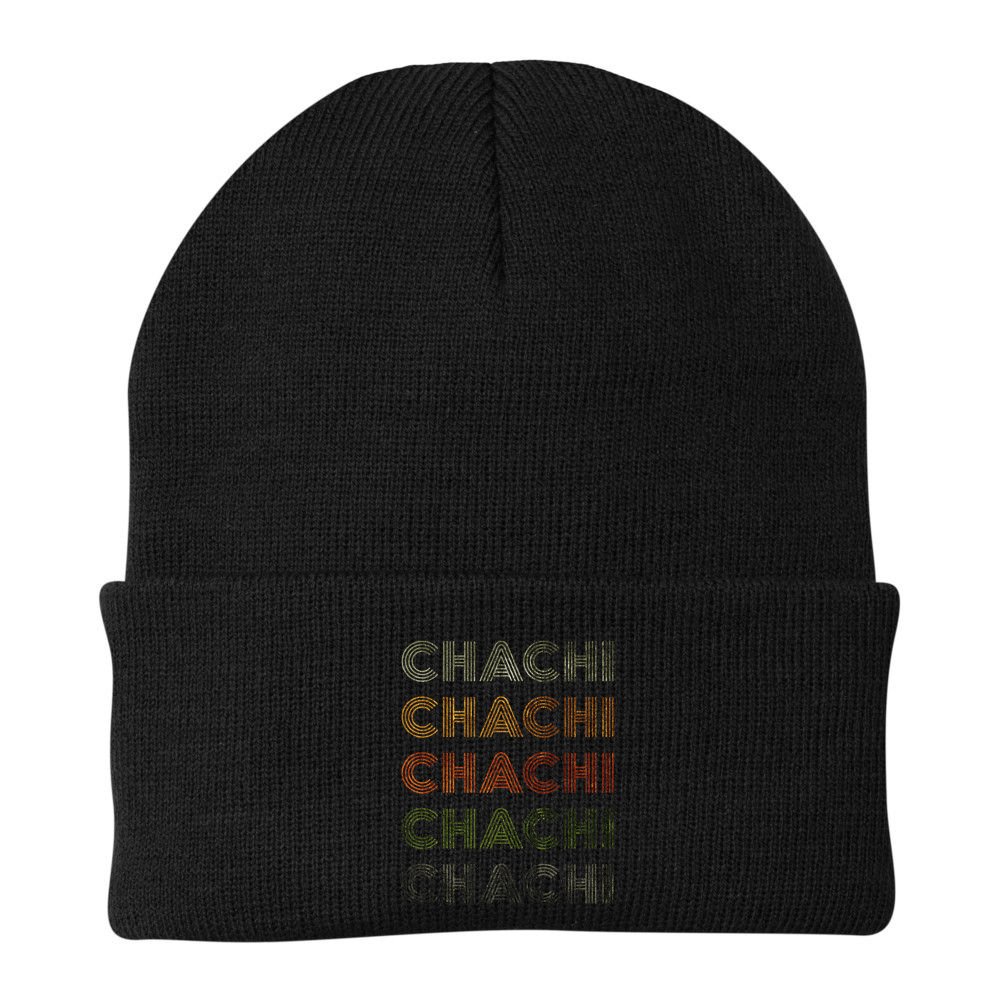 Love Heart Chachi Grunge Vintage Style Black Chachi Beanie