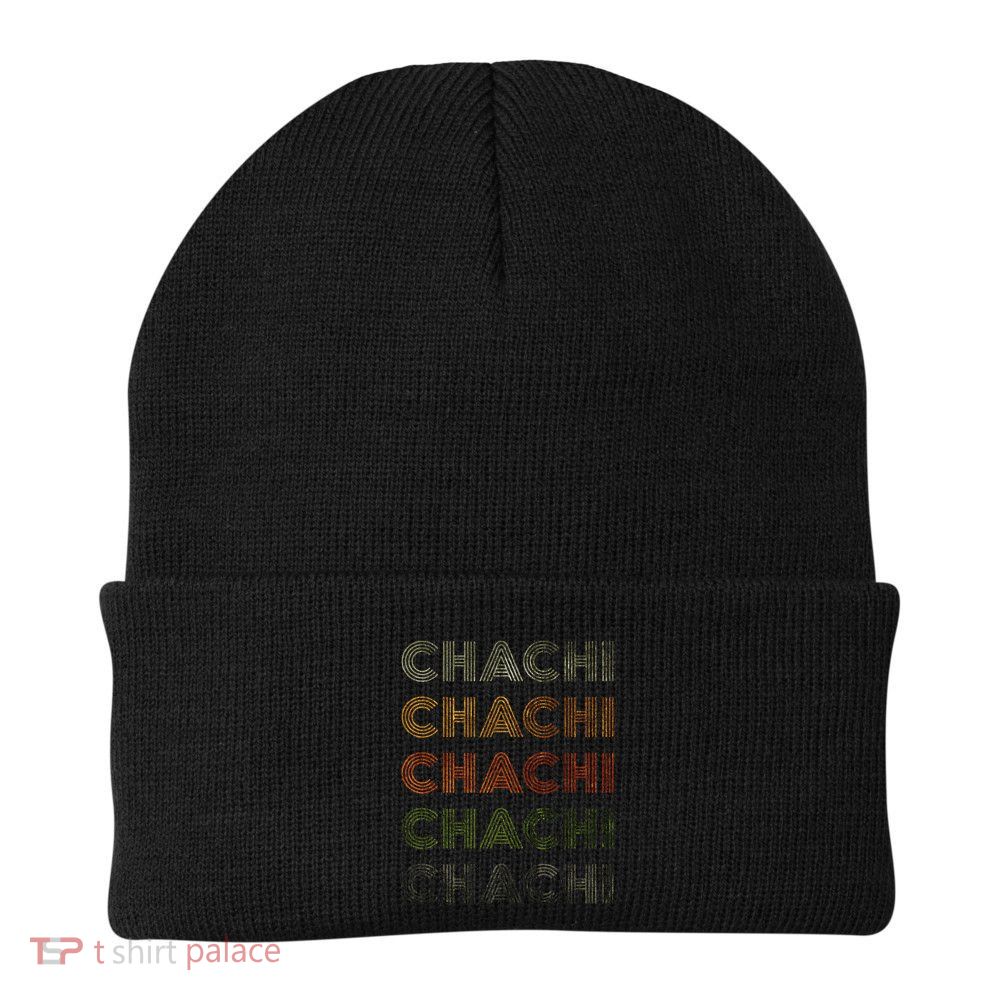 Love Heart Chachi Grunge Vintage Style Black Chachi Beanie