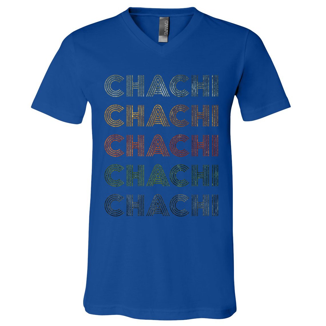 Love Heart Chachi Grunge Vintage Style Black Chachi V-Neck T-Shirt