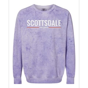 Loving Home City Scottsdale Arizona Colorblast Crewneck Sweatshirt