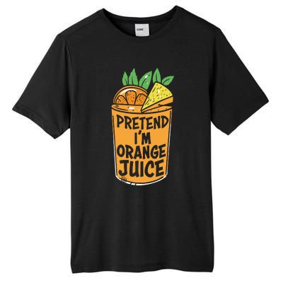 Lazy Halloween Costume Pretend Im Orange Juice, Funny Halloween Shirts Tall Fusion ChromaSoft Performance T-Shirt