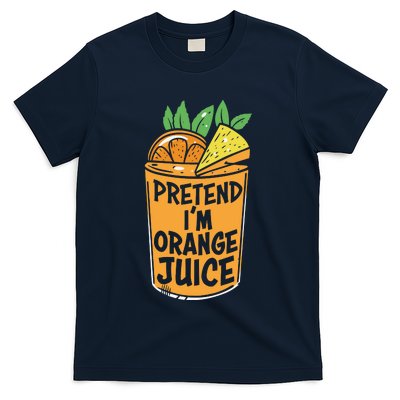 Lazy Halloween Costume Pretend Im Orange Juice, Funny Halloween Shirts T-Shirt