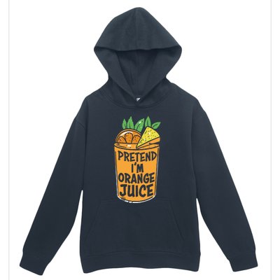 Lazy Halloween Costume Pretend Im Orange Juice, Funny Halloween Shirts Urban Pullover Hoodie