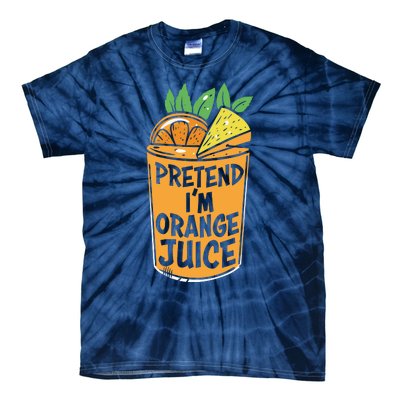 Lazy Halloween Costume Pretend Im Orange Juice, Funny Halloween Shirts Tie-Dye T-Shirt