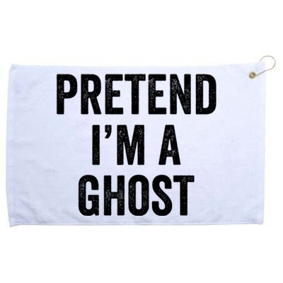 Lazy Halloween Costume Last Minute Gift Pretend I'm A Ghost Grommeted Golf Towel