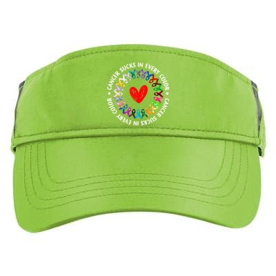 Love Hope Cure Cancer Awareness World Cancer Day Meaningful Gift Adult Drive Performance Visor