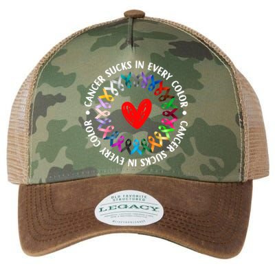 Love Hope Cure Cancer Awareness World Cancer Day Meaningful Gift Legacy Tie Dye Trucker Hat