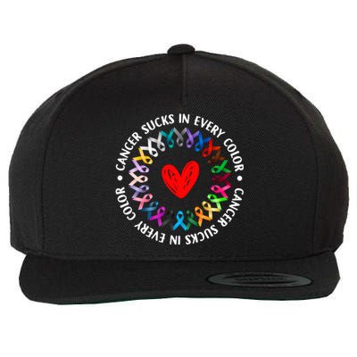 Love Hope Cure Cancer Awareness World Cancer Day Meaningful Gift Wool Snapback Cap