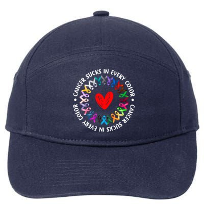 Love Hope Cure Cancer Awareness World Cancer Day Meaningful Gift 7-Panel Snapback Hat