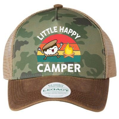 Little Happy Camper Funny Smore Camping Legacy Tie Dye Trucker Hat