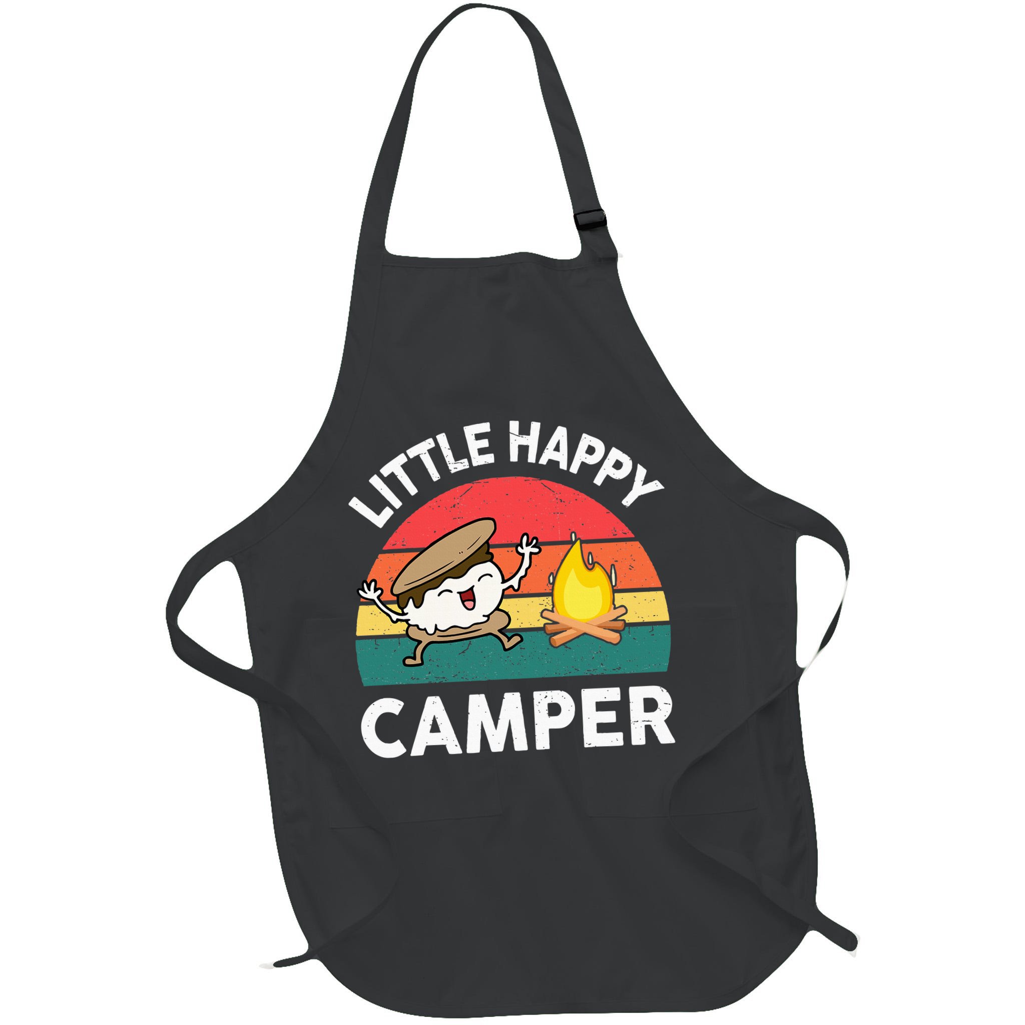 Little Happy Camper Funny Smore Camping Apron