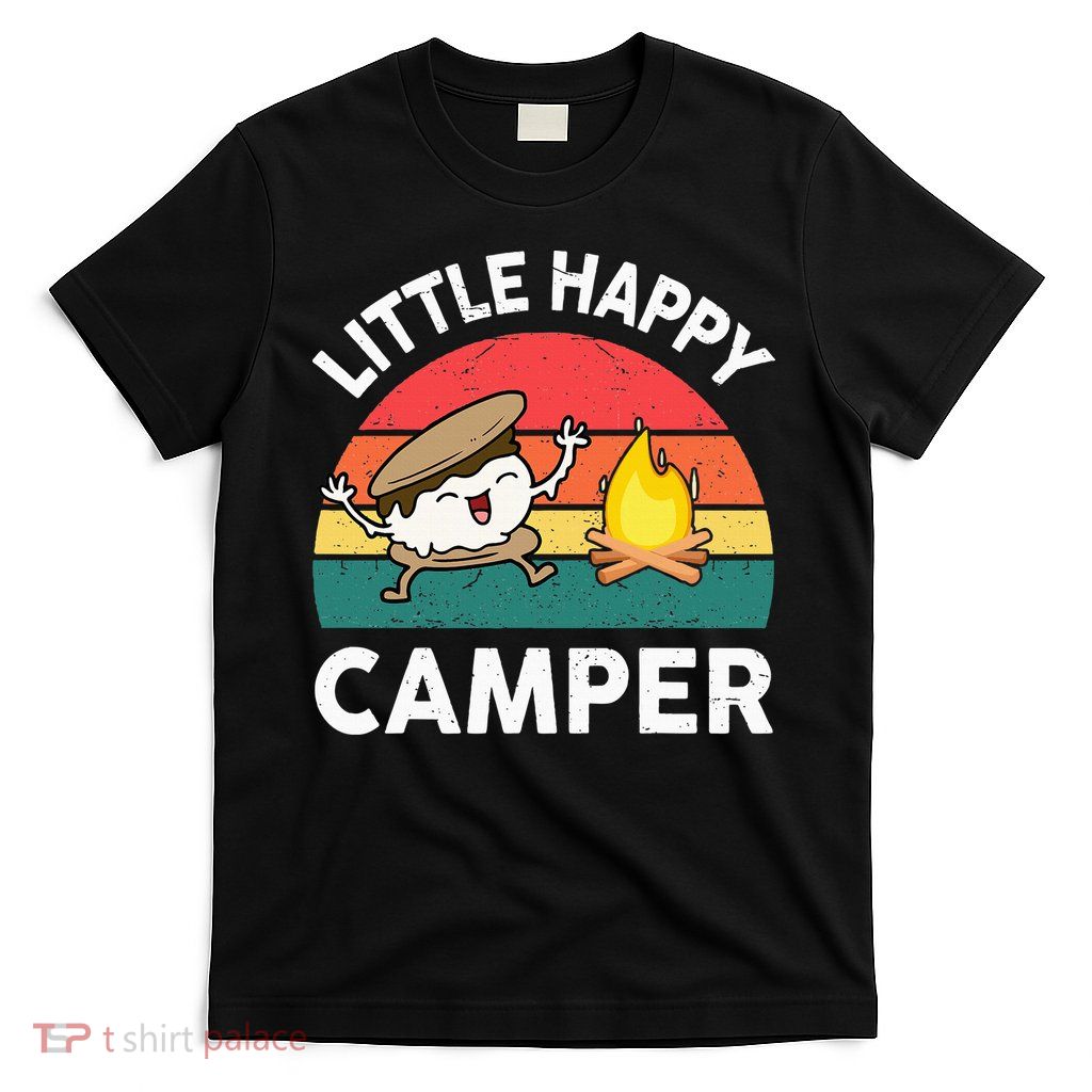 Little Happy Camper Funny Smore Camping T-Shirt