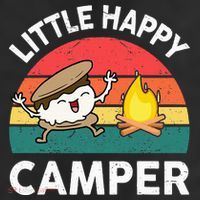 Little Happy Camper Funny Smore Camping 11oz C Handle Ceramic Mug