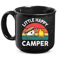 Little Happy Camper Funny Smore Camping 15oz Campfire Ceramic Mug