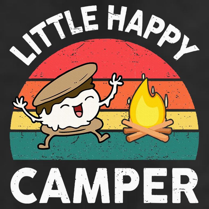 Little Happy Camper Funny Smore Camping 25L Jumbo Tote